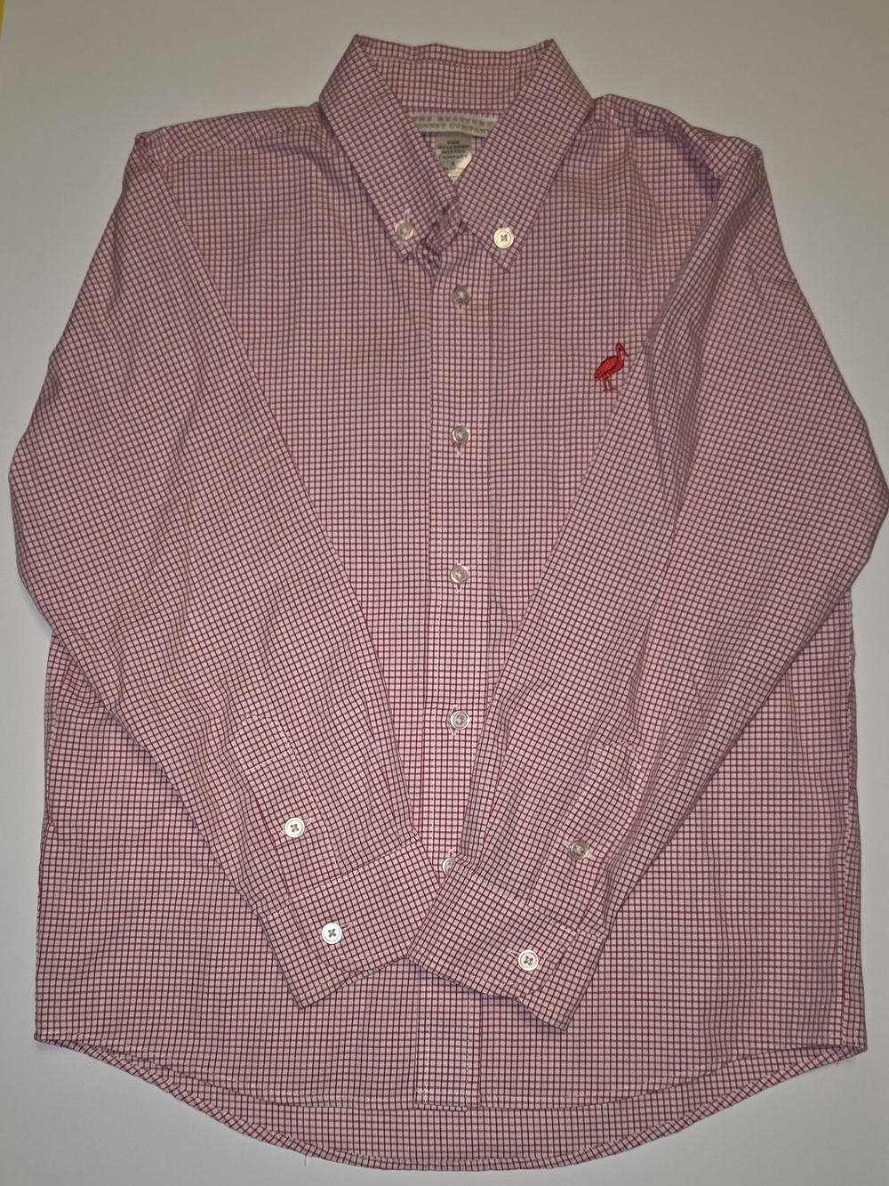 The Beaufort Bonnet Company Red Micro-Gingham Button-Down Shirt